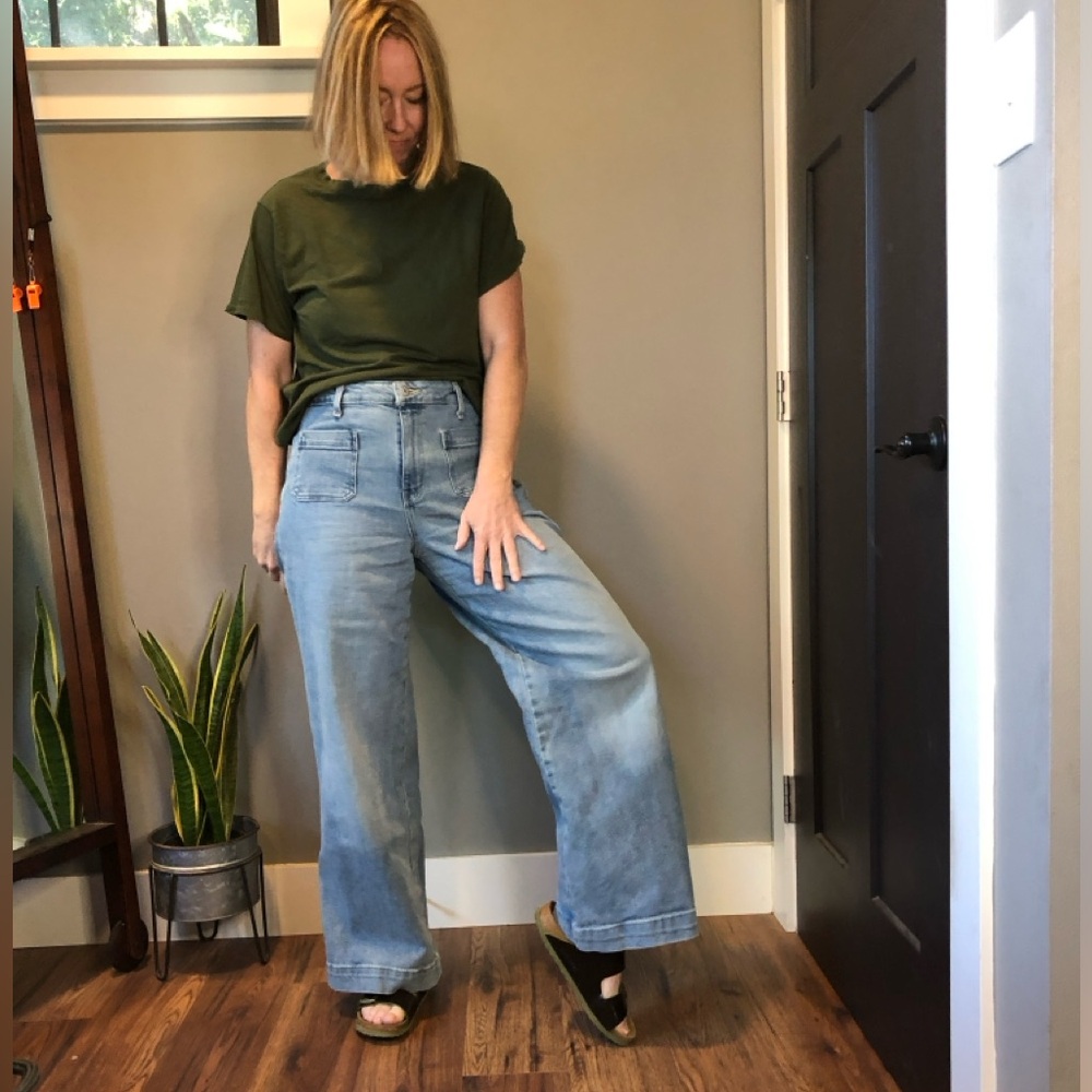 Old Navy Extra High Waist Wide Leg Jeans